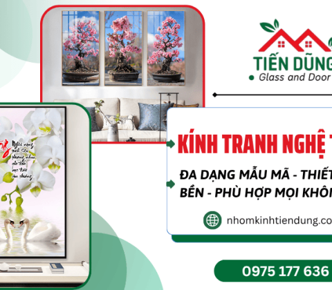 Kính tranh trang trí nghệ thuật - Xu hướng làm đẹp không gian hiện đại