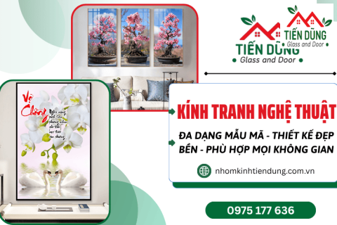 Kính tranh trang trí nghệ thuật - Xu hướng làm đẹp không gian hiện đại